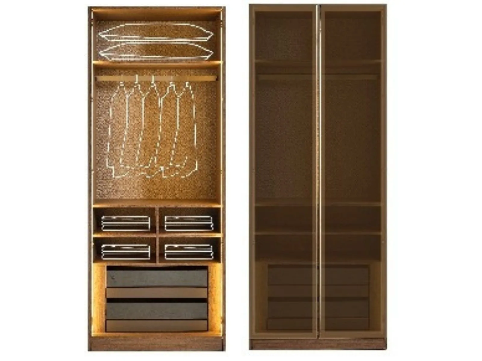İda 2001 Dolap (2 Kapaklı Reflekte Camlı)